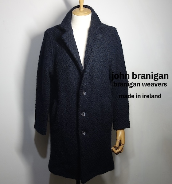 TK 入手困難 希少 アイルランド製 john branigan ニット チェスターコート M ジョンブラニガン 正規品拍卖