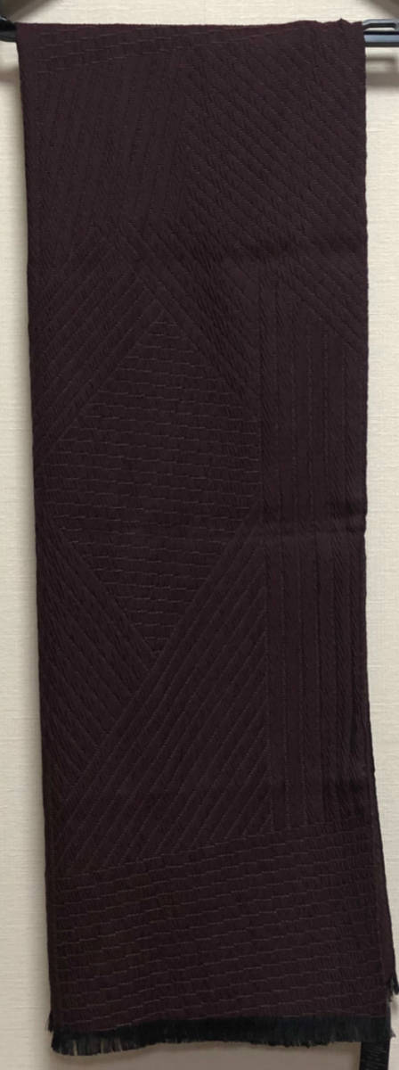 【Emporio Armaniエンポリオアルマーニ】スカーフワイン色新品格安即決72%OFF拍卖