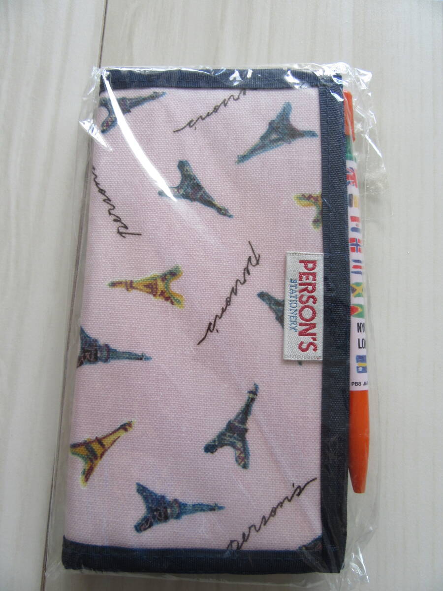 新品未使用 パーソンズ エッフェル塔 ポケットブック PERSON'S 手帳 マンスリースケジュール フリーノート アドレス ペンセット 送料185円拍卖