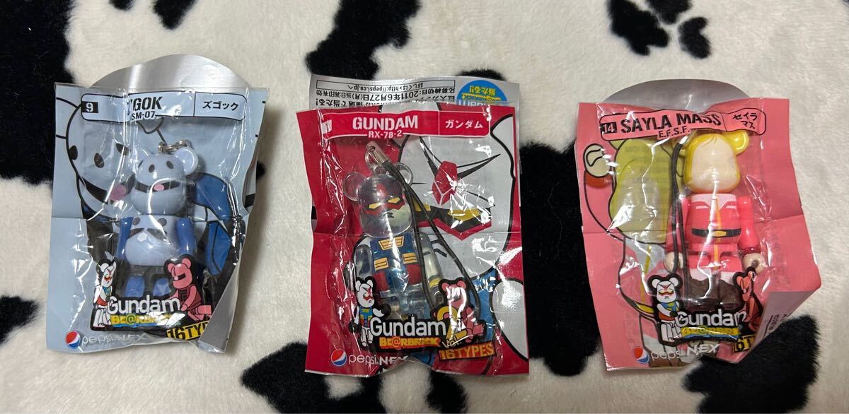 4☆ペプシコーラ☆ガンダム ベアブリック☆未開封3種セット拍卖