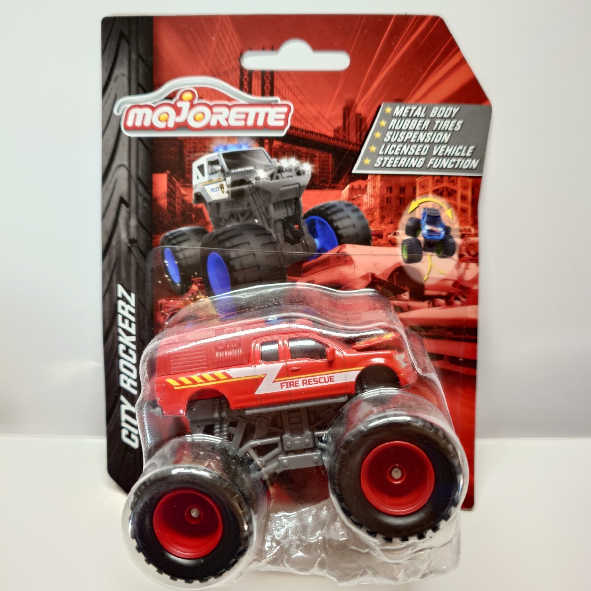 マジョレット MAJORETTE シティロッカーズ CITY ROCKERZ フォード F-150 消防車 赤 ピックアップ FORD トイザらス輸入品 ミニカー 4拍卖