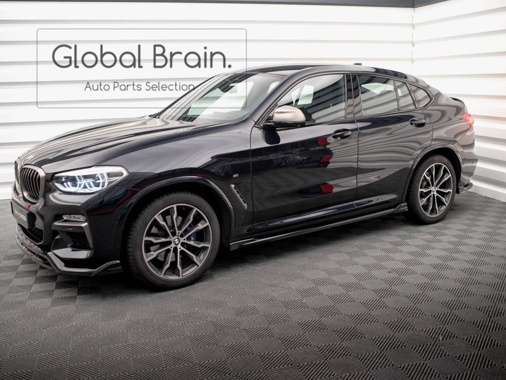 BMW X4 G02 Mスポーツ サイド スカート カバー スポイラー V2/ サイド スプリッター ディフューザー アンダー スカート拍卖