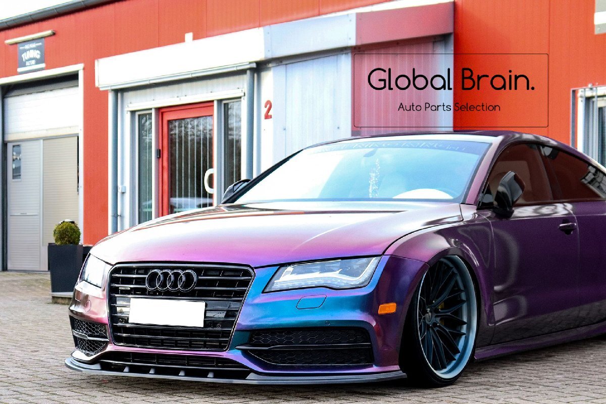 アウディ A7 4G Sライン 前期 S7 フロント リップ スポイラー /フロント スプリッター エプロン バンパー ディフューザー スカート拍卖