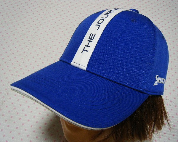 スリクソン SRIXON BY DESCENTE ゴルフ用高機能キャップ・帽子 青色 サイズ FREE ツイル生地 “THE JOURNEY TO BETTER” デサント製拍卖
