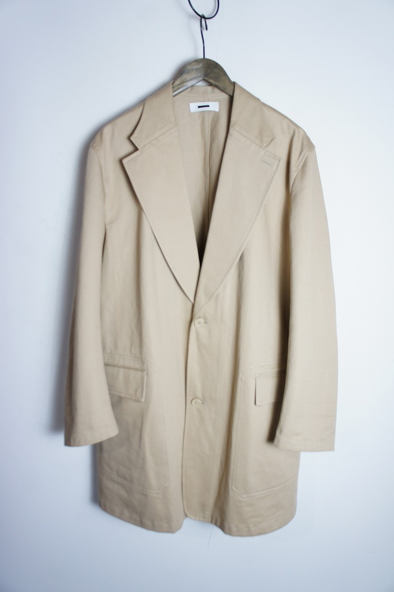 美品24SS REVERBERATE リバーバレイト 定番ロング ジャケット コート MADE IN JAPAN サイズL 38 ベージュ 1212O▲拍卖