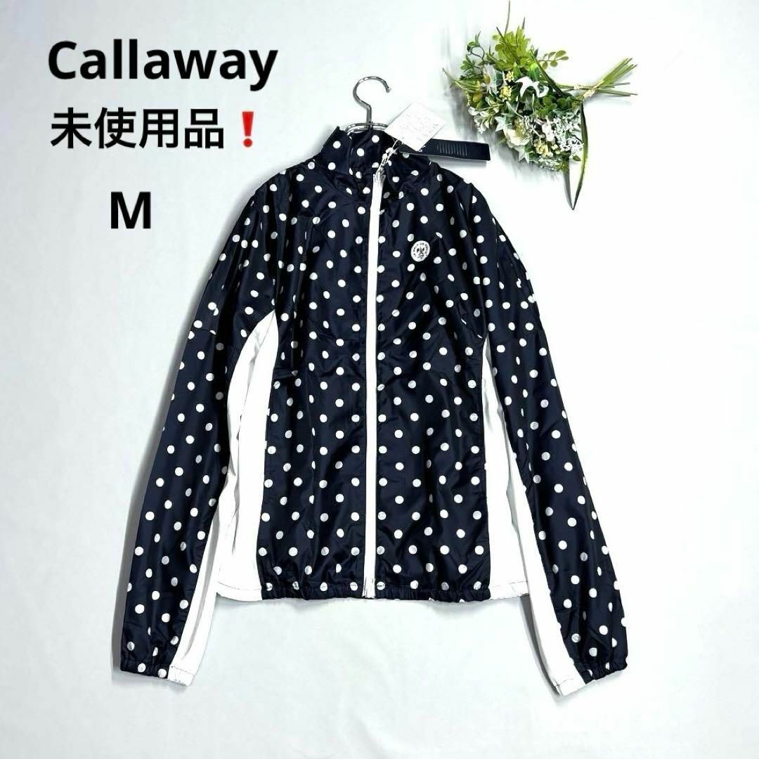 未使用品★キャロウェイ M ブルゾン 裏メッシュ ドット柄 バイカラー 薄手拍卖
