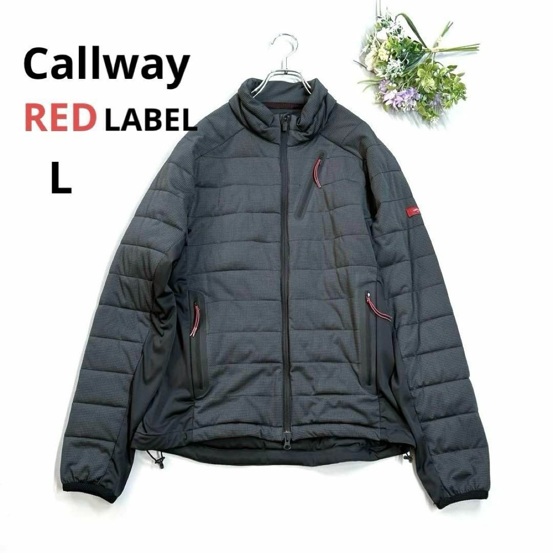 キャロウェイ L スターストレッチ ブルゾン 中綿ジャケット ブラック系 レッドレーベル Callaway RED LABEL拍卖