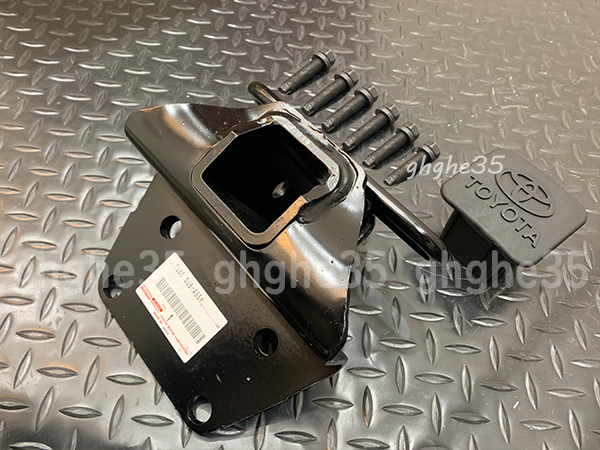 トヨタ 純正 ヒッチ メンバー レシーバー キャップ 付き 150 系 プラド FJ クルーザー 215 系 サーフ 等 ボルト 6本 付 fj バンパー リア拍卖