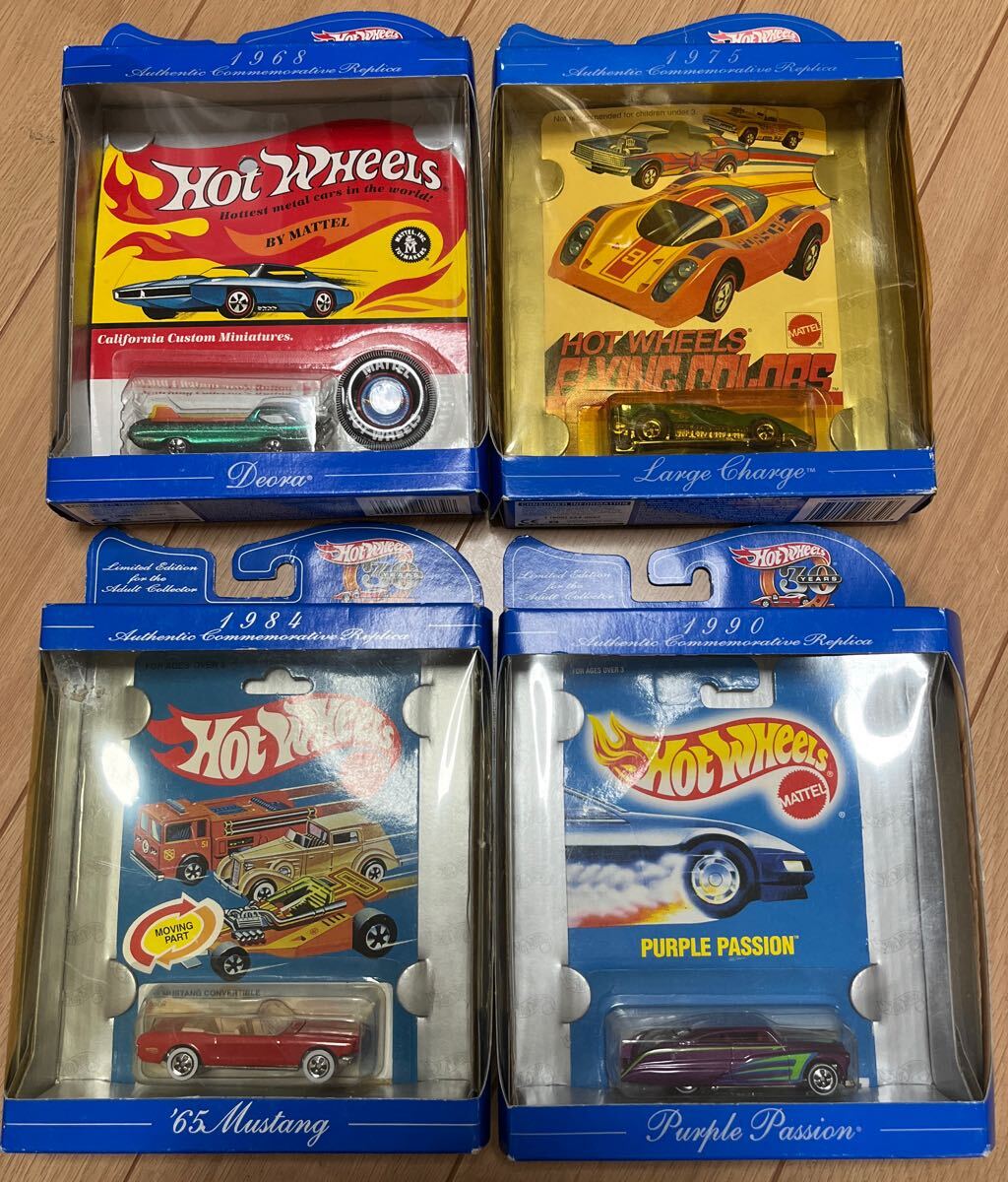 Hot Wheels 30周年限定 4台セット 長年劣化箱開きあり Passion DEORA MUSTANG LARGE CHARGE デオラ パッション マスタング ラージチャージ拍卖