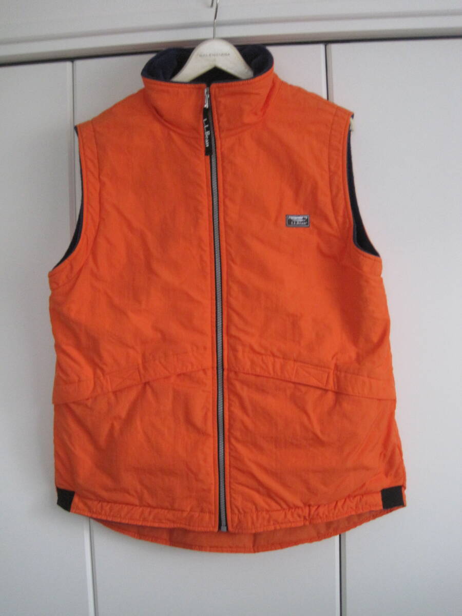 オールド L.L.bean エルエルビーン 裏地フリース 厚手ベスト 大きめサイズ BOY'S L14-16サイズ拍卖