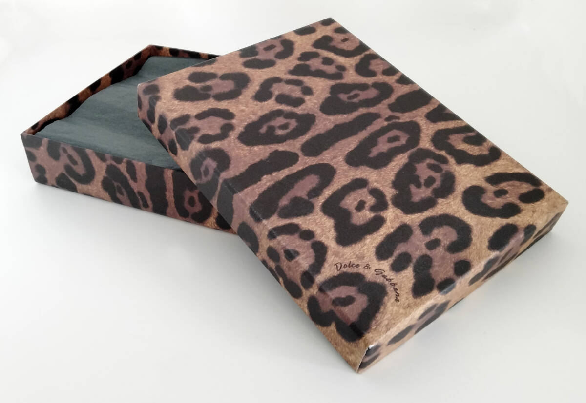 D&G レターセット10組 ハガキ×封筒×宛名シール レオパード柄拍卖