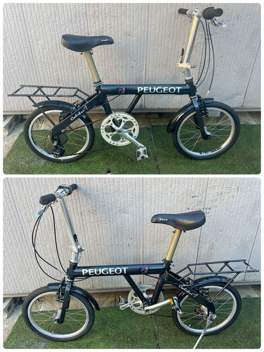 プジョー Peugeot 折りたたみ自転車 ミニベロ 7ギア 18インチ拍卖