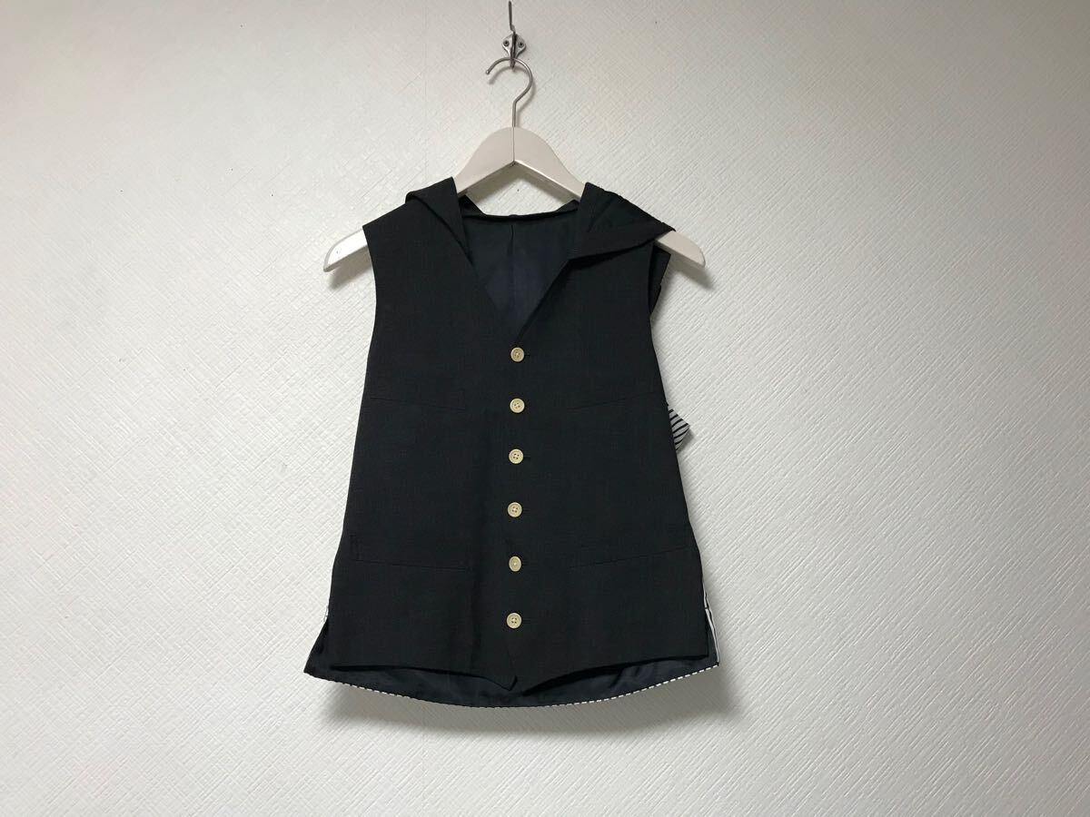 本物マーカウェアMARKAWAREウールパーカーベストジレメンズサーフアメカジミリタリービジネススーツモードゴルフドレスグレー1S日本製拍卖