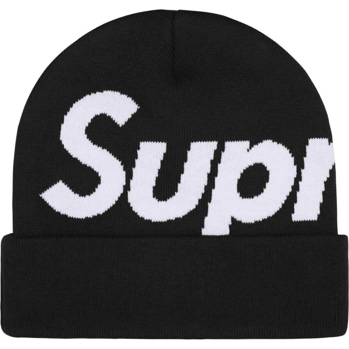 【新品未使用】 24AW 25 新品 SUPREME シュプリーム BIG LOGO BEANIE ビッグロゴビーニー ニット帽 帽子 キャップ ぼうし BLACK ブラック 拍卖