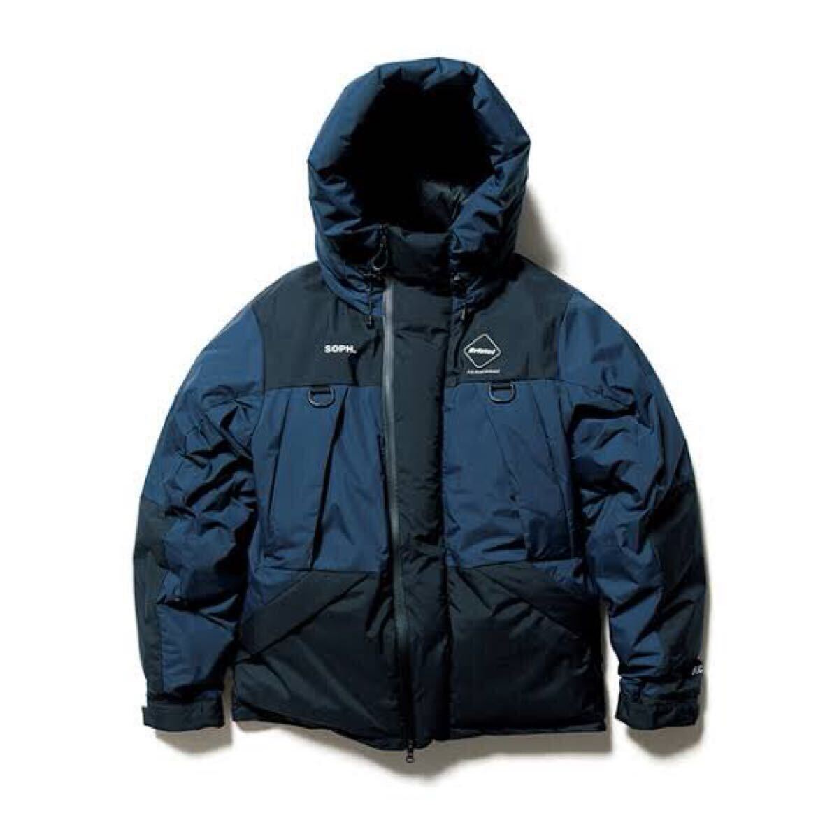 【良品】 FCRB f.c real bristol エフシーレアルブリストル SOPHNET ソフネット DOWN BENCH PARKA ダウンジャケット ブルゾン NAVY S拍卖