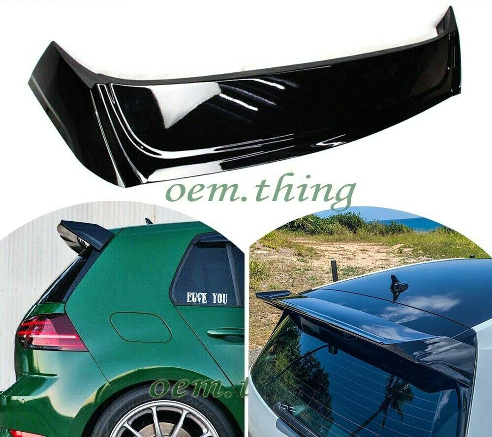 塗装込み 2015-2019 VW ゴルフ7 VII MK7 GTI R リアルーフエンドスポイラー ウィング D TYPE ABSの材質 各純正色対応拍卖