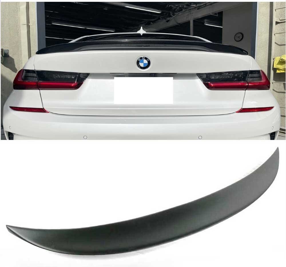 未塗装の素地 2019+ BMW 3シリーズ G20 セダン G80/M3 エアロ リアスポイラー トランクスポイラー P2 TYPE FRPの材質 ハイキック拍卖