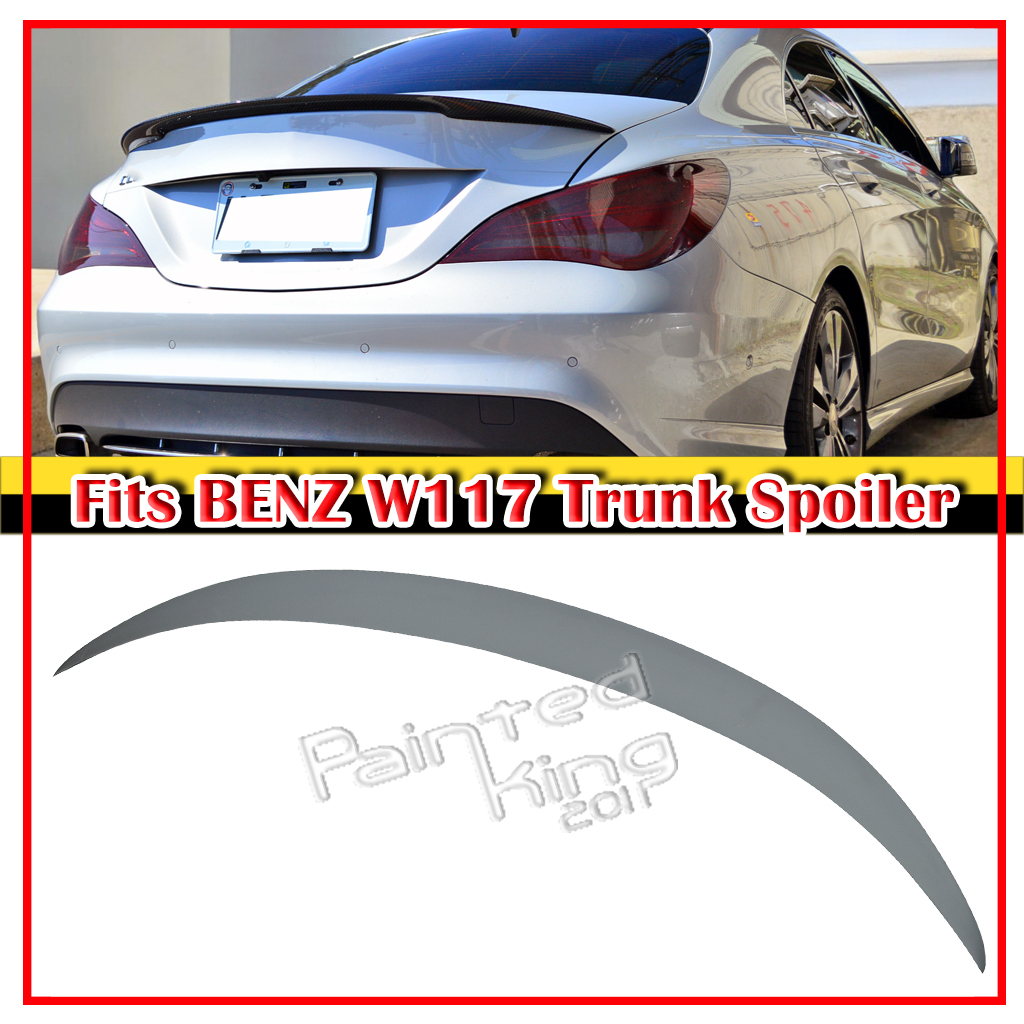 *在庫有即発送* 2014-2019 ベンツ CLA C117 W117 4ドアクーペ エアロ 未塗装の素地 リアスポイラー トランクスポイラー D TYPE FRPの材質拍卖