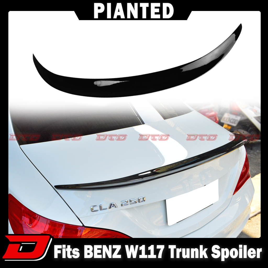 塗装込み 2014-2019 ベンツ CLA C117 W117 4ドアクーペ リアトランクスポイラー ウィング D TYPE FRPの材質 各純正色対応拍卖