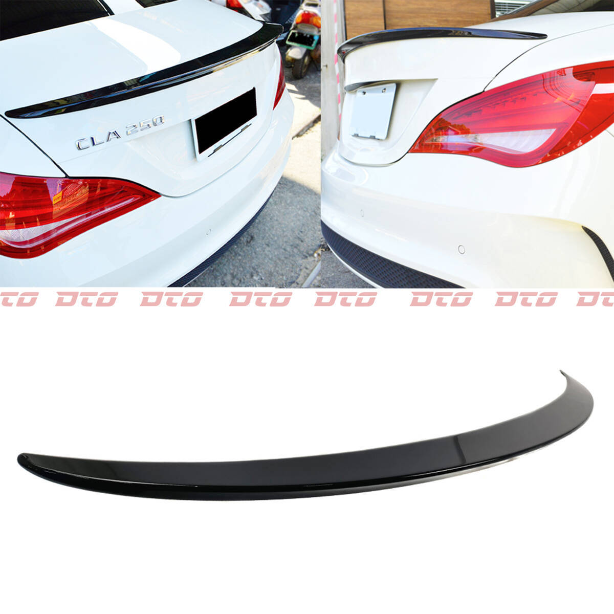 オブシディアンブラック #197カラー 塗装込み 2014-2019 ベンツ CLA W117 C117 リアトランクスポイラー ウィング AMG ABSの材質 純正色対応拍卖