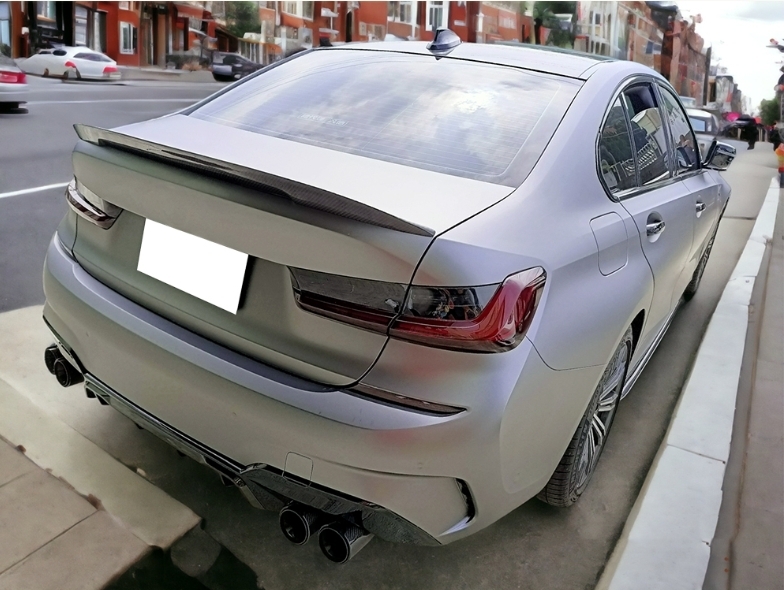 塗装込み 2019+ BMW 3シリーズ G20 セダン G80/M3 リアトランクスポイラー ウィング P2 TYPE FRPの材質 各純正色対応 ハイキック拍卖