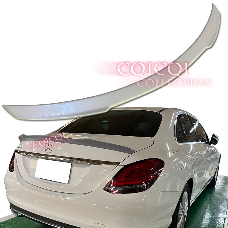 塗装込み 2015-2021 ベンツ W205 Cクラス セダン リアトランクスポイラー ウィングスポイラー V TYPE FRPの材質 各純正色対応拍卖