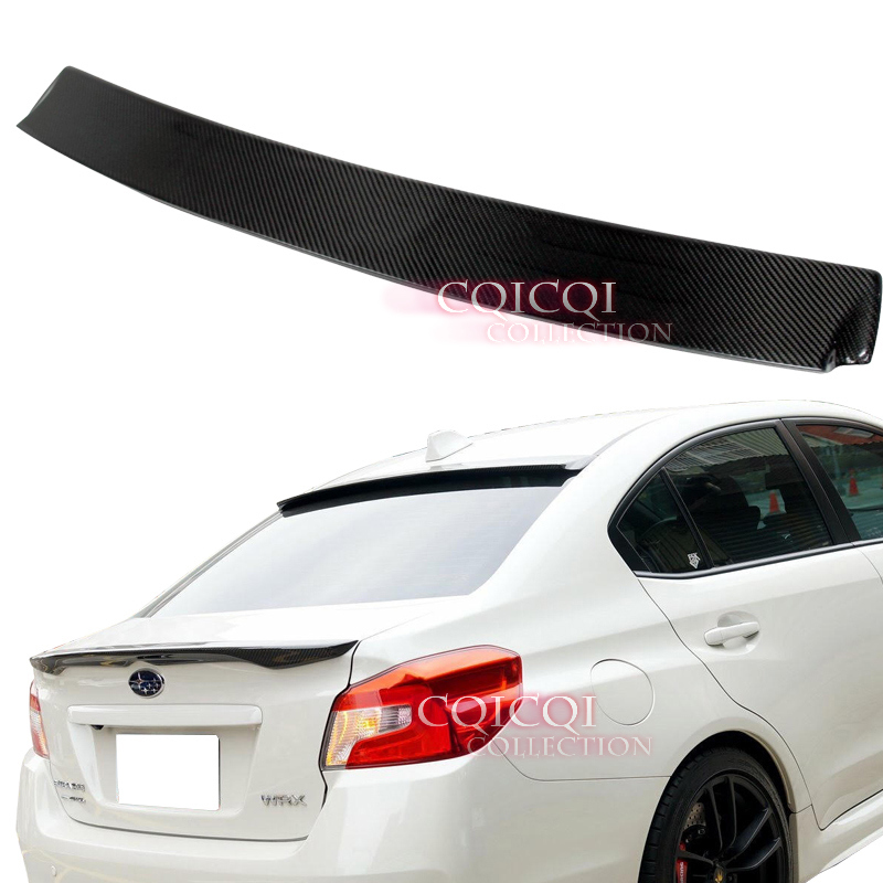 2015-2021 スバル WRX STI VA系 セダン 本物のカーボン D TYPE リアルーフスポイラー エアロ ウイング スポイラー拍卖