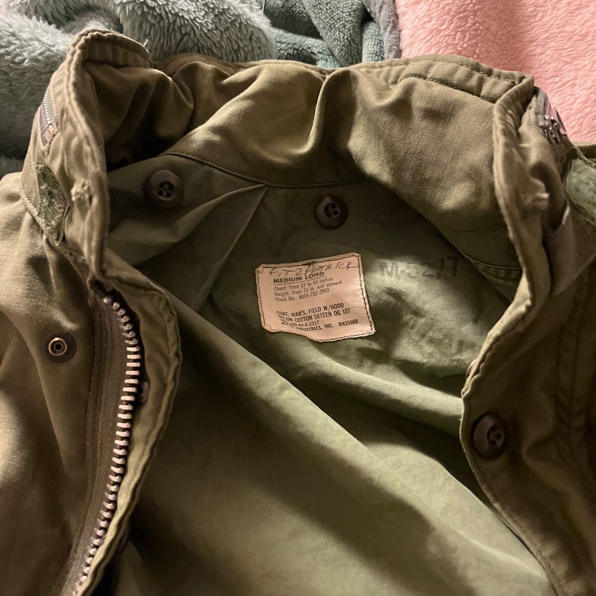 M-65ミディアムロング・フィールドコート ヴィンテージ・ソルジャー&ミリタリー・アーミーコート80sコート 使用頻度浅いお品 かわいい拍卖