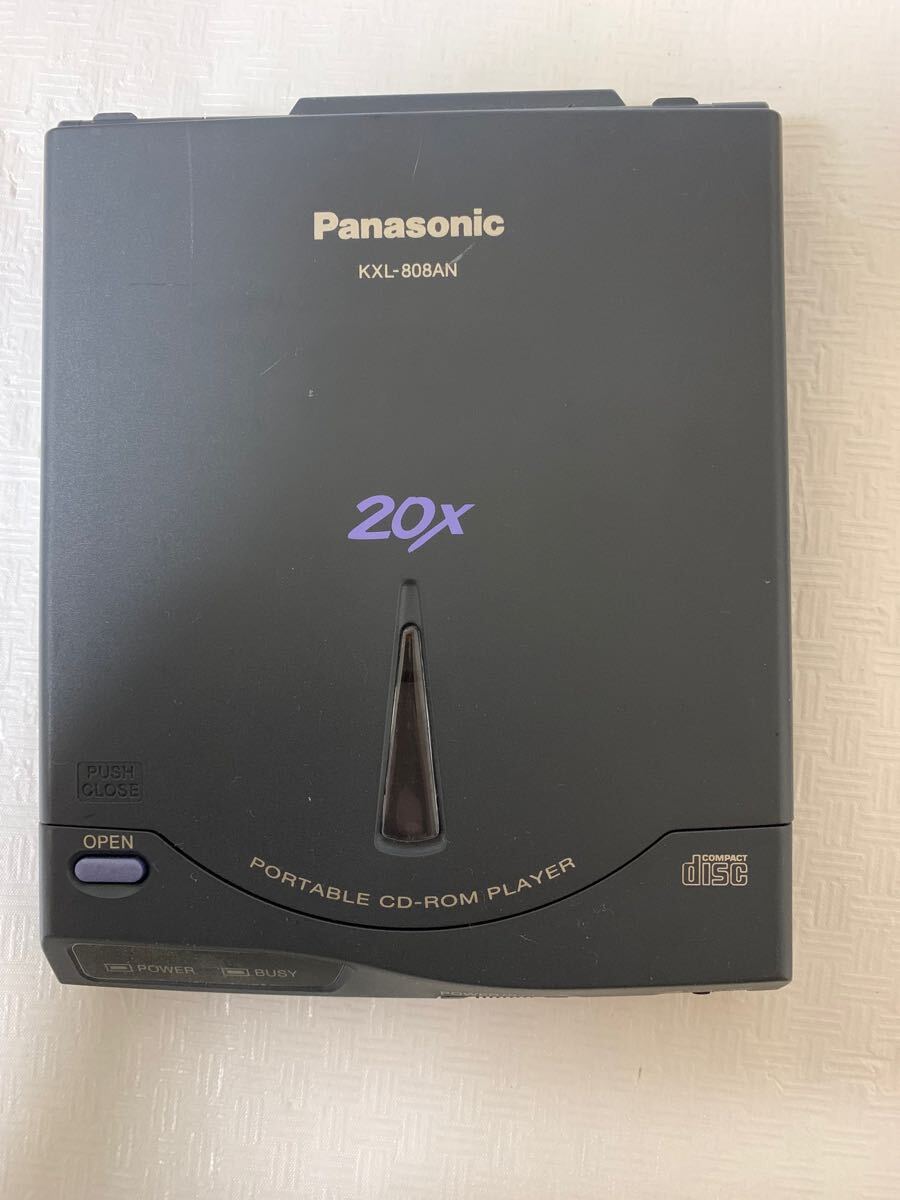 Panasonic KXL-808AN パナソニック ポータブル CD-ROM プレーヤー/部品取り用/動作未確認/小傷汚れ等/ジャンク扱い拍卖