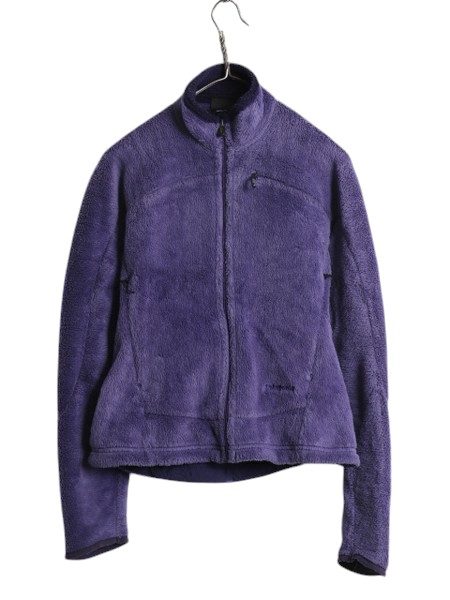 パタゴニア R4 フルジップ フリース ジャケット レディース S 程/ ジャンパー ブルゾン パイル ボア レギュレーター ハイネック パープル拍卖