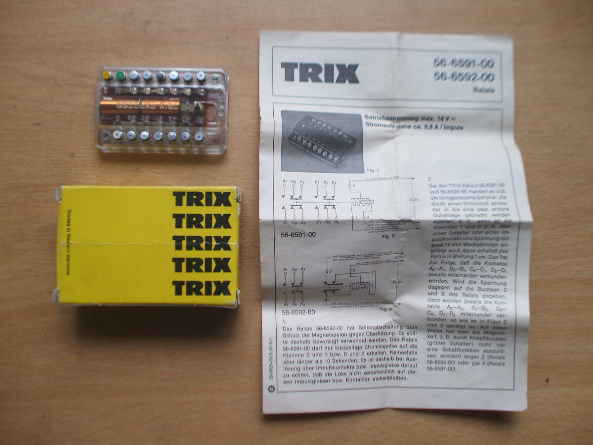 TORIX トリックスのリレー 56-6592-00 運転方向の逆転、照明の切り替えなどに使用。拍卖