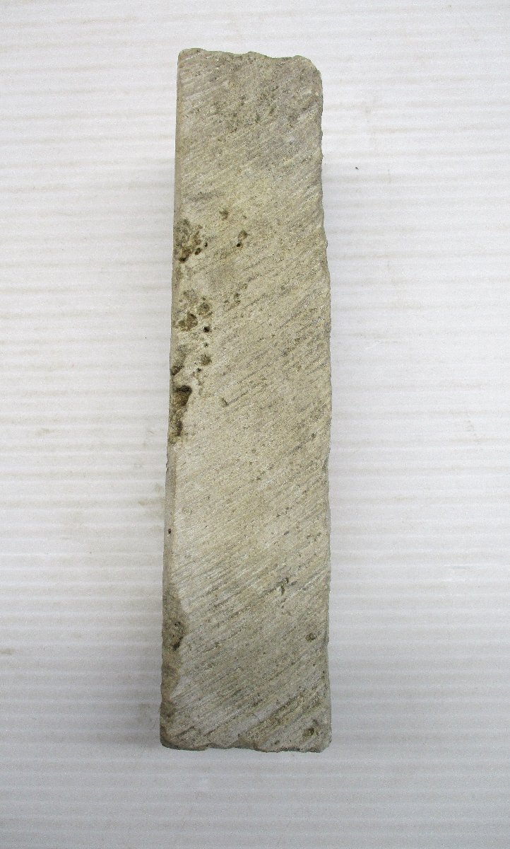 天然砥石 砥石 質量1100g包丁 仕上げ 仕上砥 研磨 W19xD6xH4㎝ 115 未使用 98988 ★拍卖