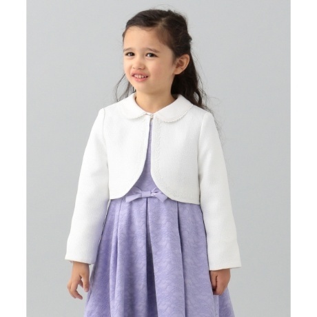 新品 組曲 anyFAM エニィファム フォーマル セレモニー ボレロ ジャケット 110cm 子供用 女の子 ホワイト 白拍卖