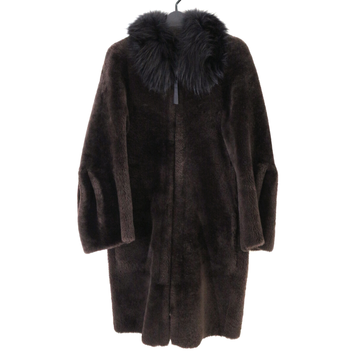 SCHUMACHER 13AW フォックスファーカラーメリノムートンレザーコート 1 746103 シューマッハ拍卖