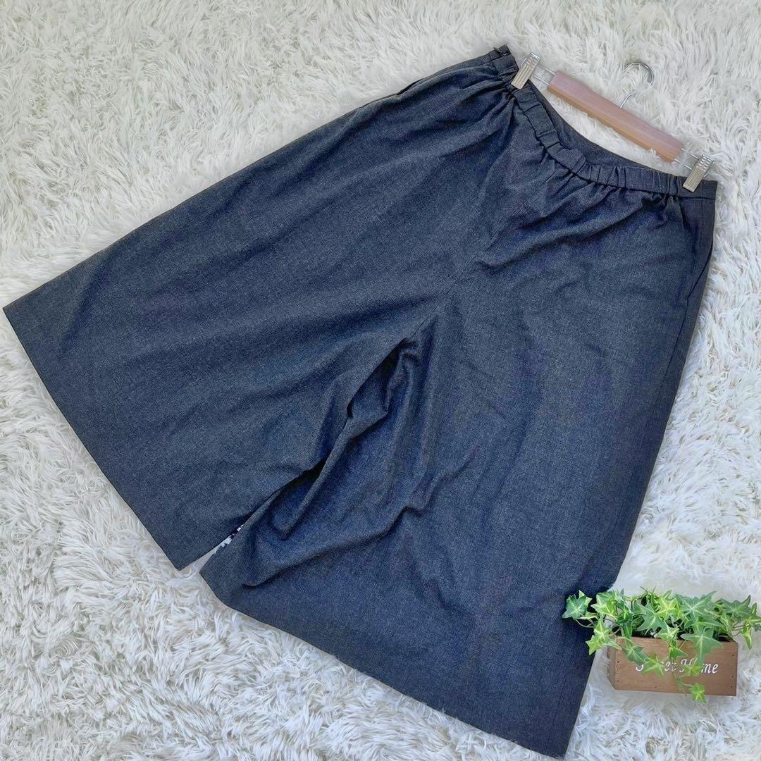 美品★【UNIQLO】ユニクロ キュロット ブラック 大きいサイズ (XL)拍卖