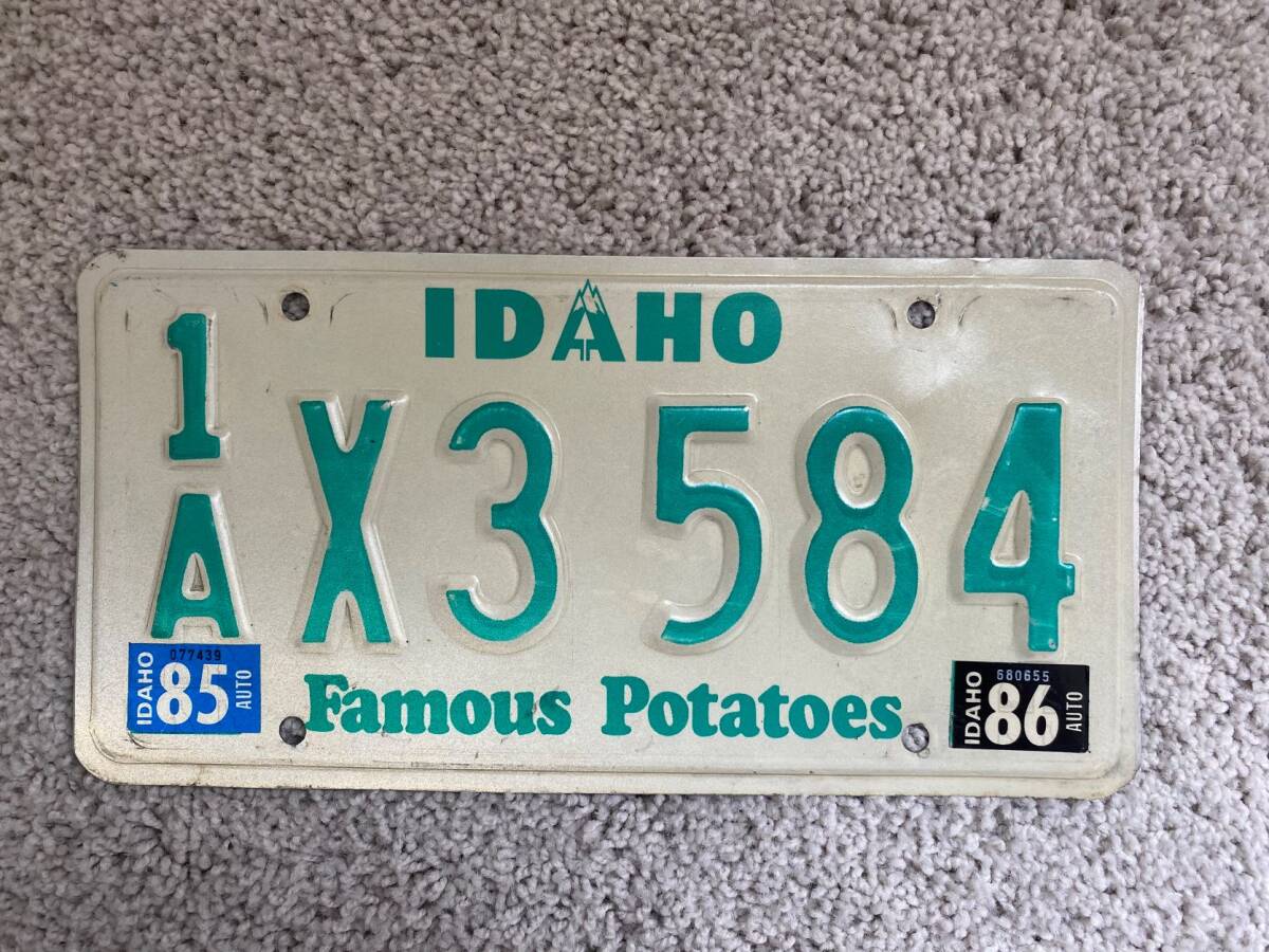 ◇ アメリカ アイダホ州 発行 IDAHO 自動車用 ナンバープレート (X3 584)拍卖