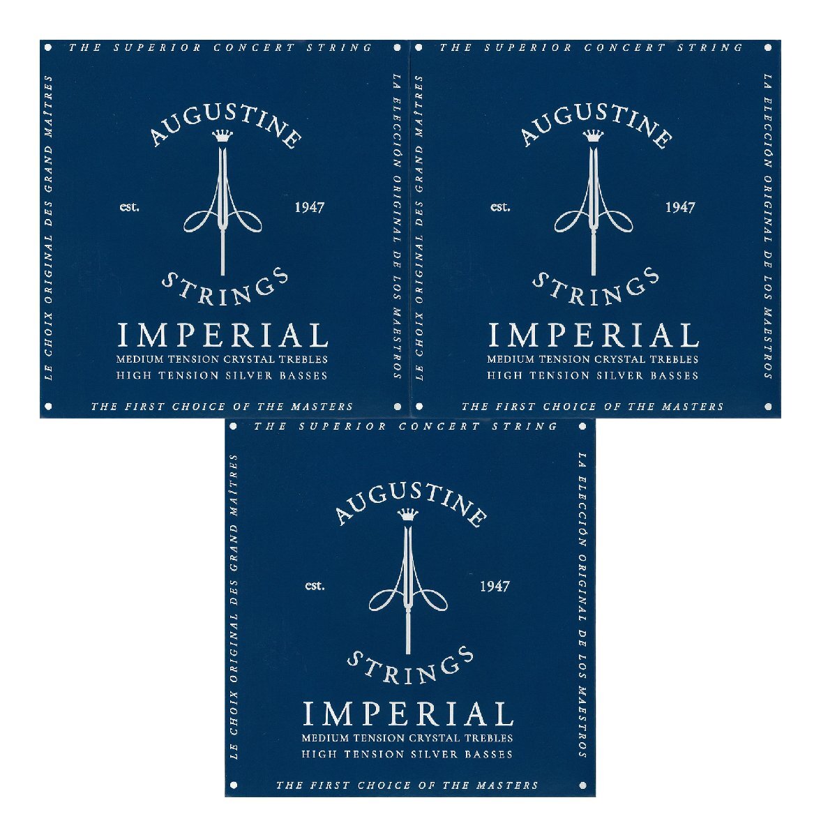即決◆新品◆送料無料AUGUSTINE IMPERIAL/BLUE×3セット/メール便拍卖