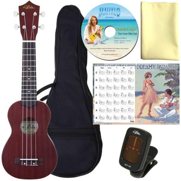 即決◆新品ARIA AU-1/純正チューナー+クロス+DVD+コード表付クリアファイル付6点セット(落ち着いた雰囲気を醸し出すソプラノ・ウクレレ拍卖