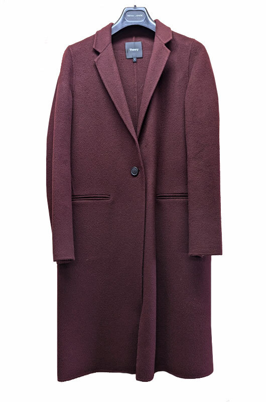 【Theory】セオリー*カシミア混コート◎ワイン~エンジ《送料込み!》拍卖