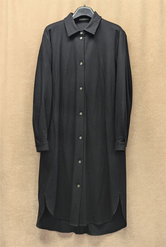 【Theory luxe】■美品■セオリーリュクス*ウール100%ロングシャツワンピ*ブラック*サイズ38《送料込み!》拍卖