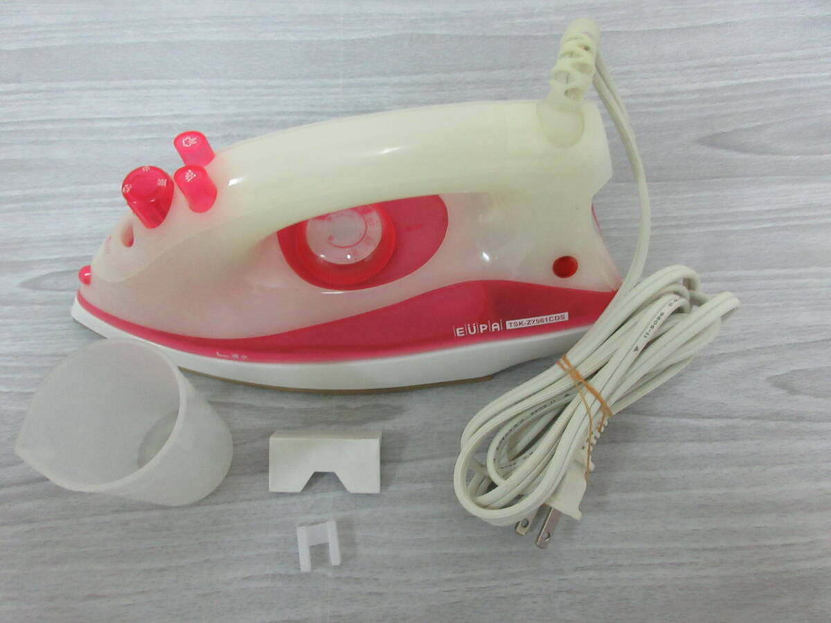 (か-K-8004) EUPA ユーパ 強力スチームアイロン TSK-Z7561CDS 04年製 中国製 動作確認済み 中古拍卖