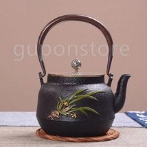 高品質 老鉄瓶 鋳鉄の急須 お茶の道具★ 提梁壺 1.2L定番-065拍卖