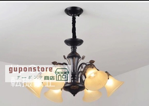 6灯 シャンデリア シーリングライト新品 ペンダントライトLED ランプ天 井照明器具拍卖