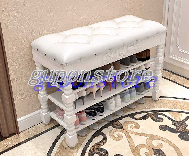 特売!実用★ 高品質の靴棚 贅沢な 実木 収納箱 入り口 多層 スペース下駄箱拍卖