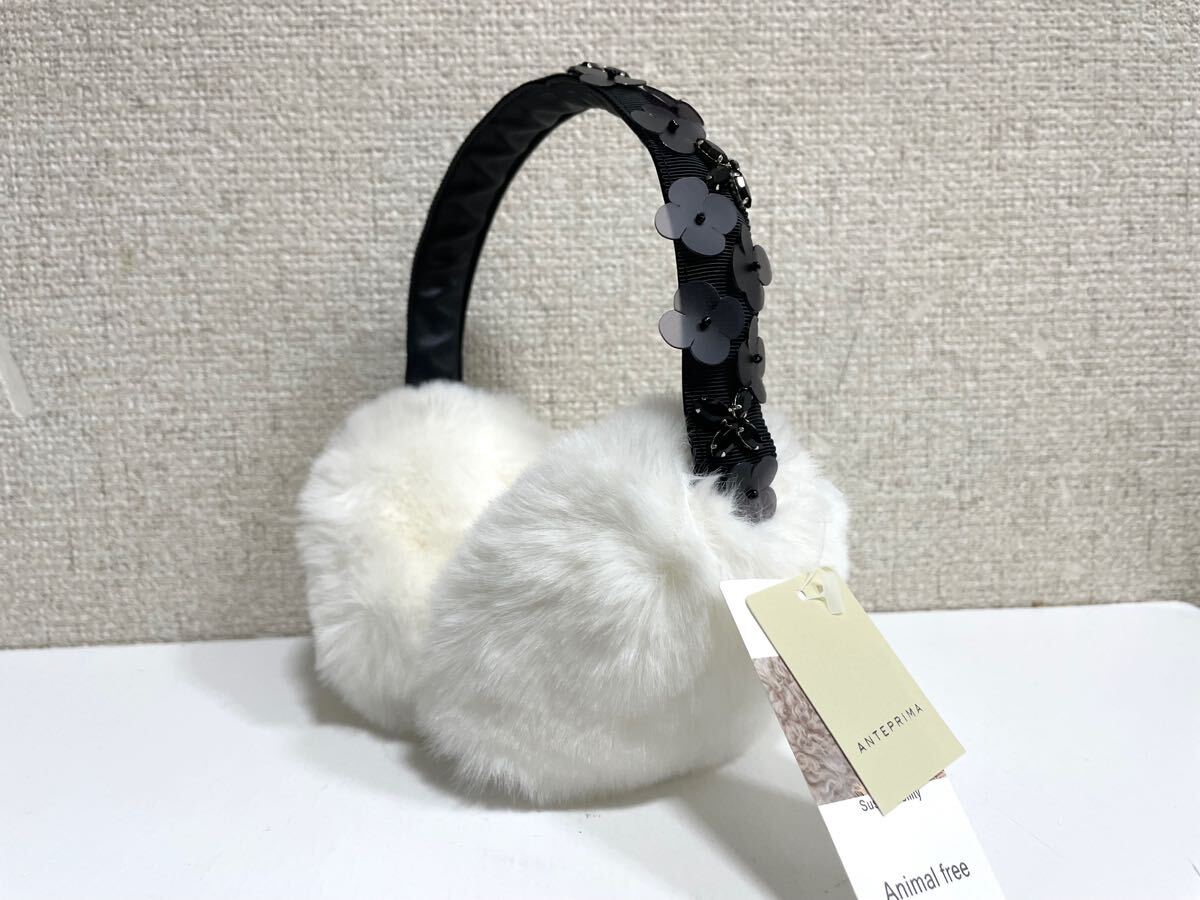 新品 アンテプリマ イヤーマフ 耳あて フィオーリモチーフ付き H拍卖