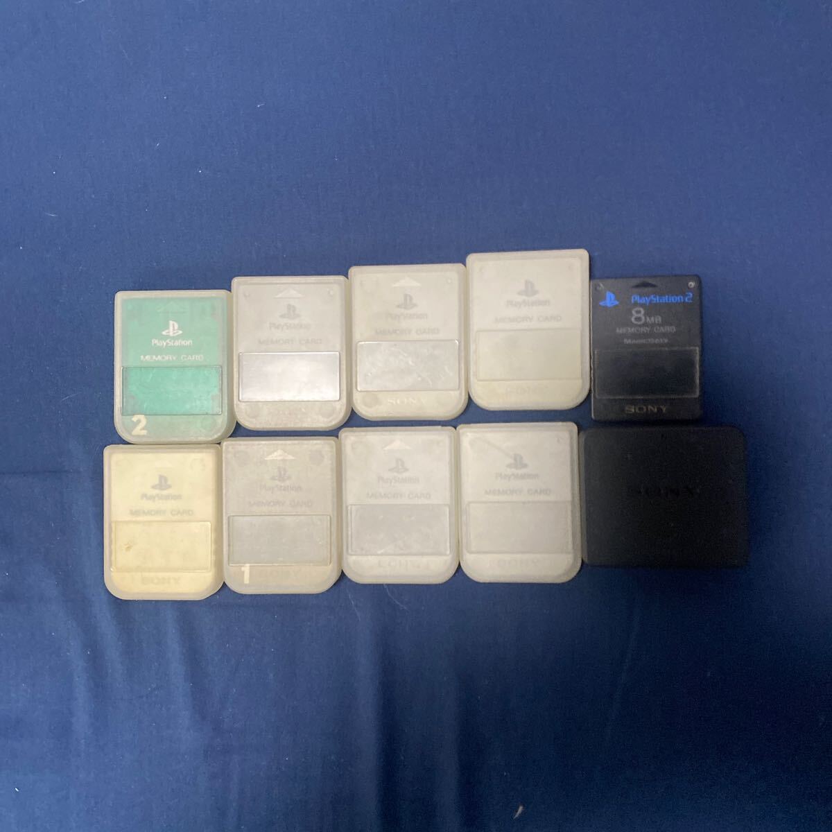 生産販売終了品 SONY PlayStation PS1 PS2 メモリーカード拍卖