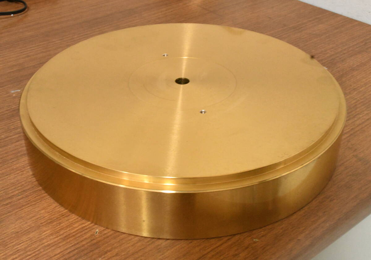マイクロ製機 真鍮ターンテーブル・フラッタ 310x55mm拍卖