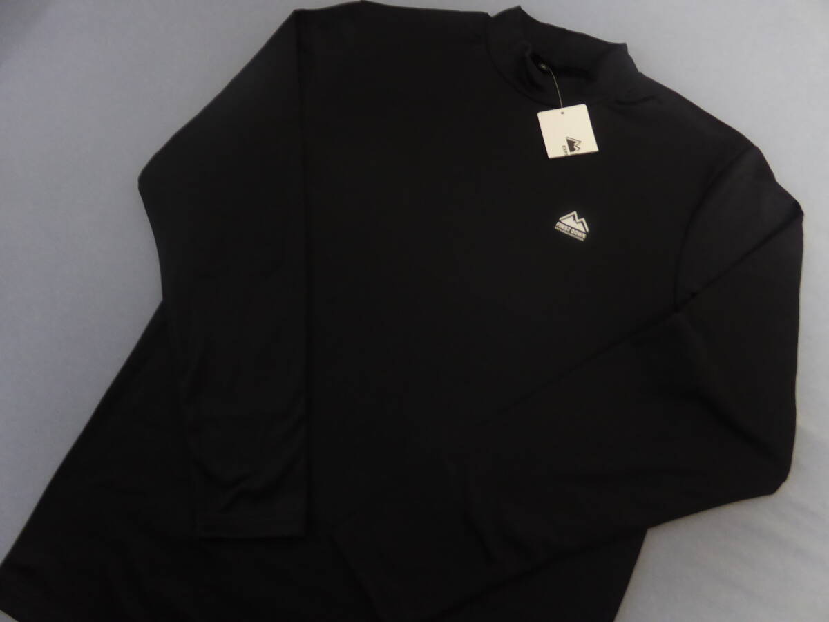 FIRST DOWN ファーストダウン 防寒 保温 暖か 裏起毛 ストレッチ モックネック 長袖 シャツ LL 黒拍卖