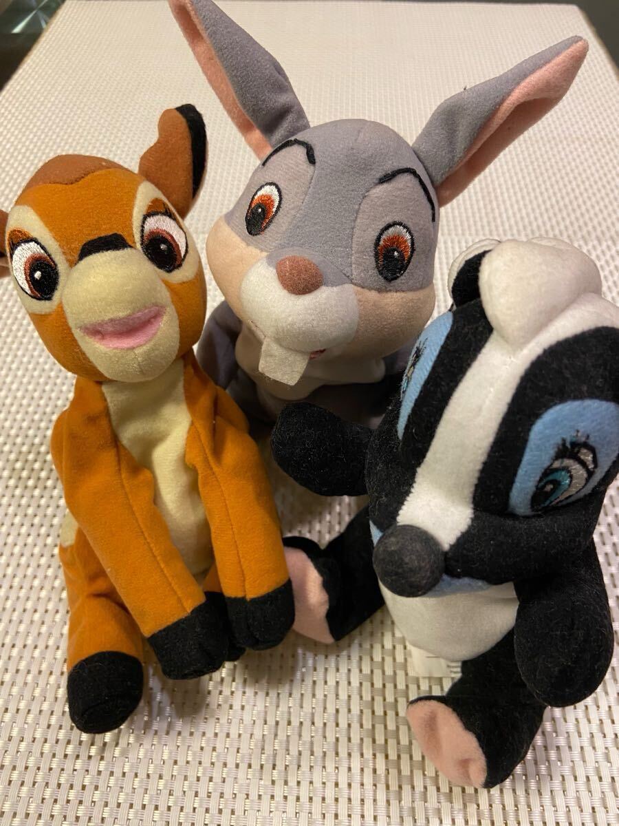 disneyディズニー 〈Bambiバンビ〉 バンビ サンパー フラワー ぬいぐるみ マスコット ビーンズ人形拍卖