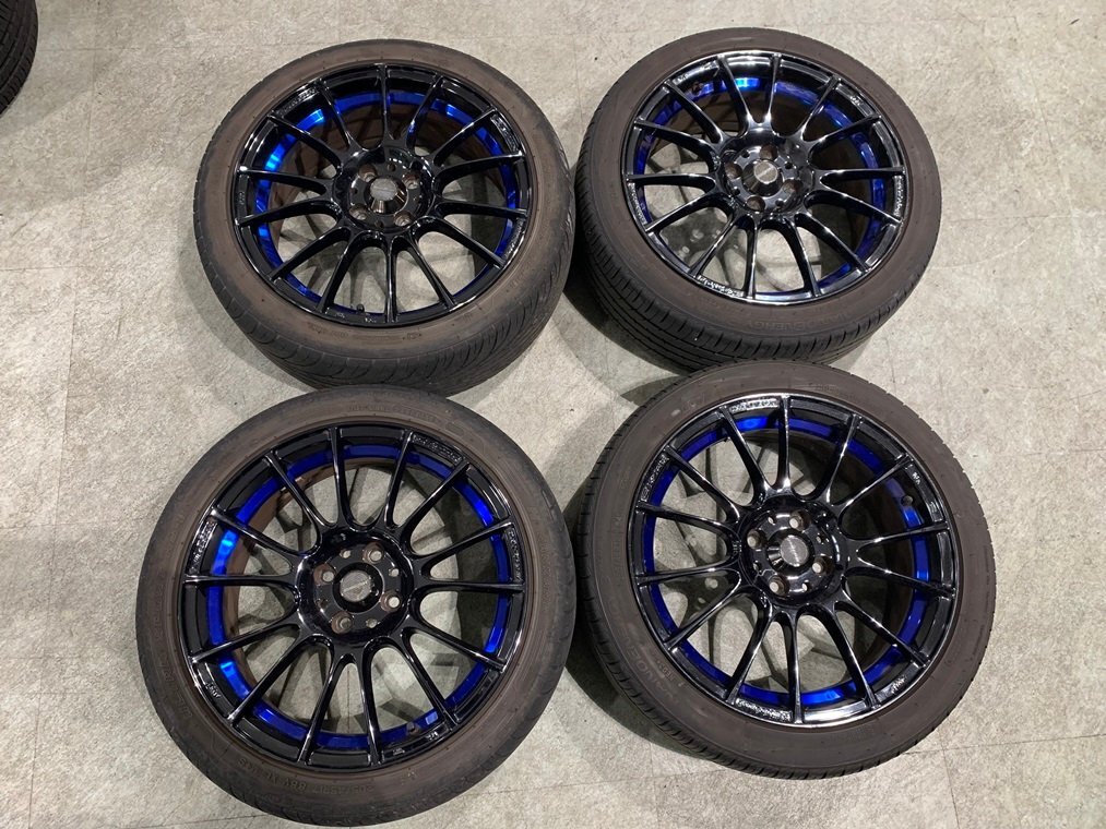『psi』 Weds Sport ウェッズ スポーツ SA-72R BLCⅡ 17インチ × 7J +50 PCD100 4穴 アルミホイール4本セット拍卖